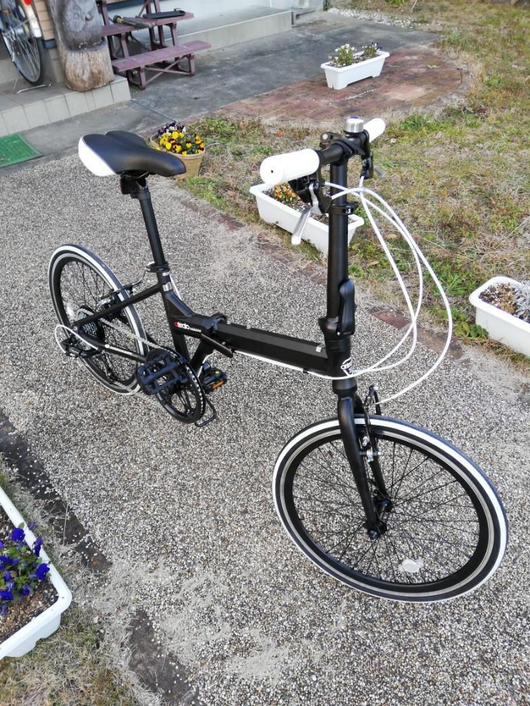 折り畳み自転車 20インチ ANIMATO AL20 軽量アルミ ホワイト7段-