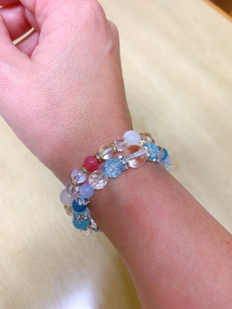 癒し ヒーリング」 ブルーレース アクアマリン ブレスレット
