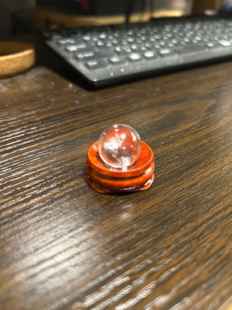 水晶玉 台座付き パワーストーン 天然石 水晶 本水晶 : 天然石