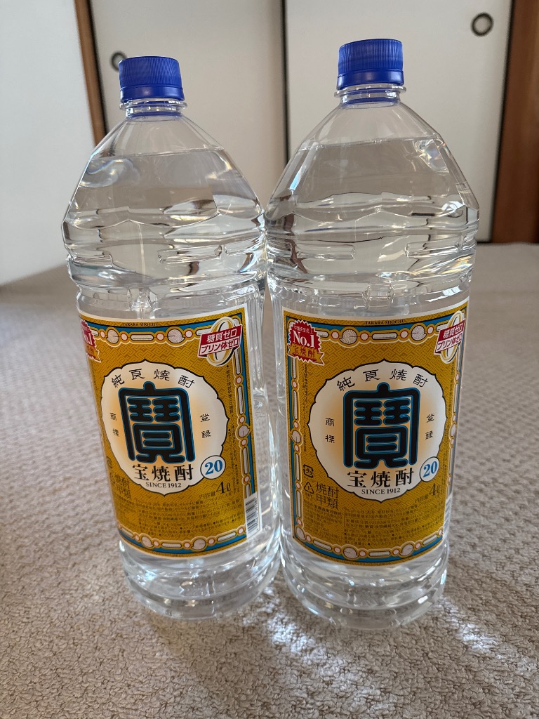 宝酒造 甲類焼酎 焼酎 宝焼酎 4L 20度 4000ml×4本(1ケース)[送料