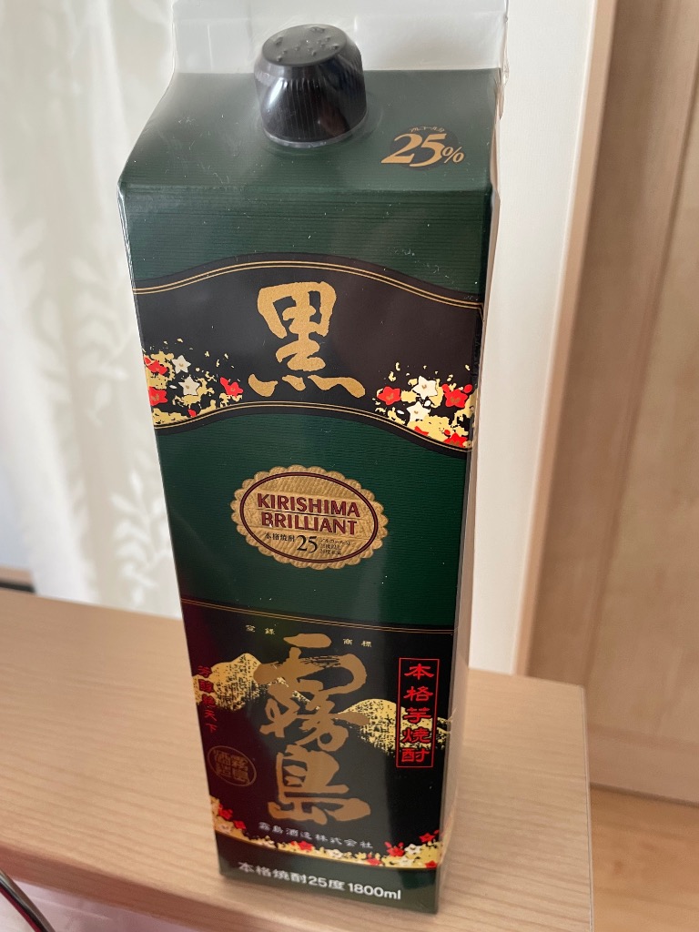 芋焼酎 焼酎 黒霧島 25度 1800mlパック 6本 送料無料 ケース 1.8L 宮崎県 霧島酒造 いも焼酎 RSL : 124288-6 :  焼酎専門店酒鮮市場Yahoo!店 - 通販 - Yahoo!ショッピング