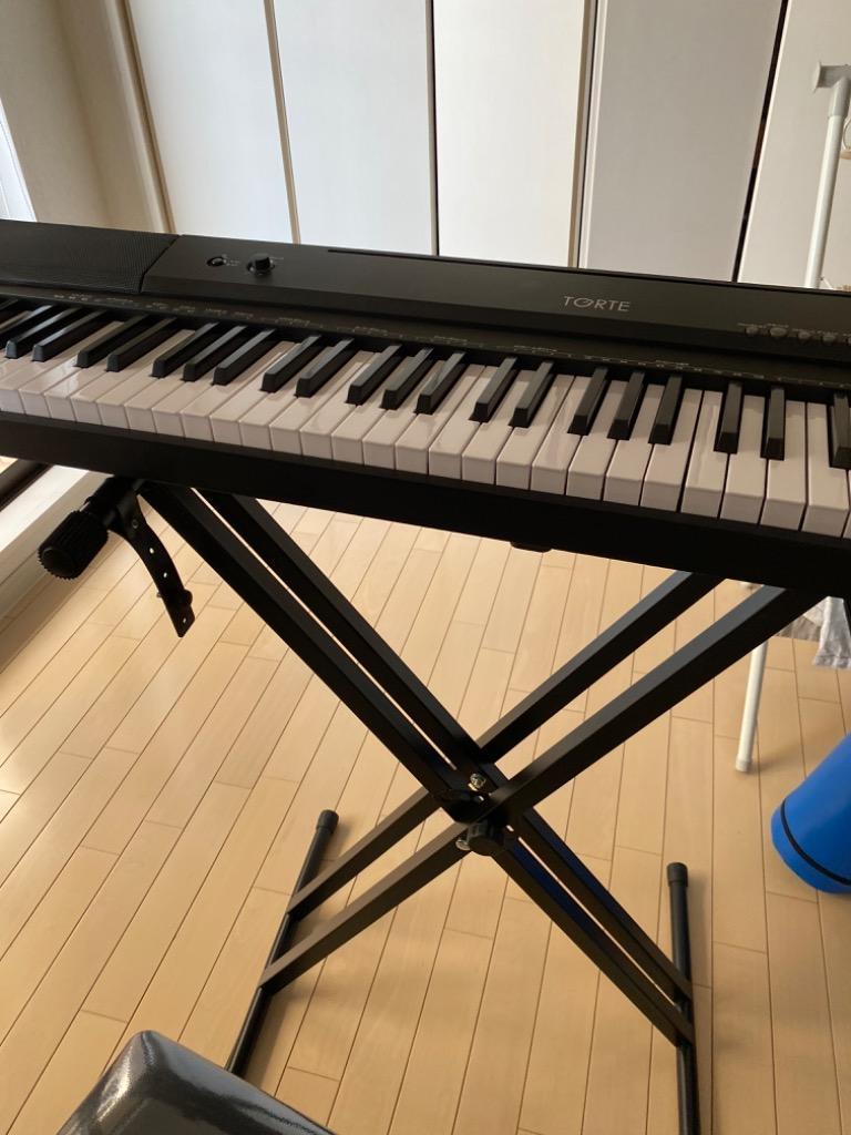 電子ピアノ 88鍵盤 イス・スタンド・ヘッドフォン・ペダル・クロスセット TORTE TDP-88［デジタルピアノ]〈大型荷物 沖縄・離島は特殊送料〉