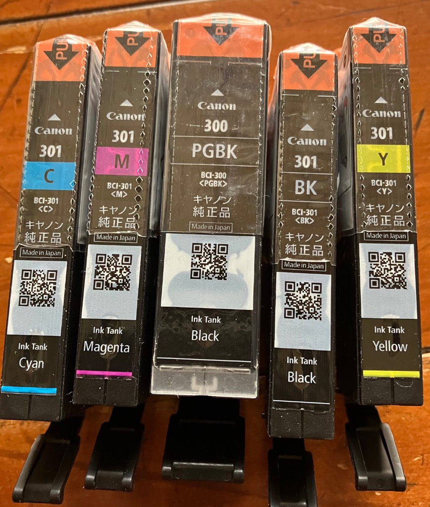 新品未開封 Canon BCI-301+300 5色　マルチパック 純正 キヤノン BCI-301+300/5MP 純正プリンターインク 5色マルチ