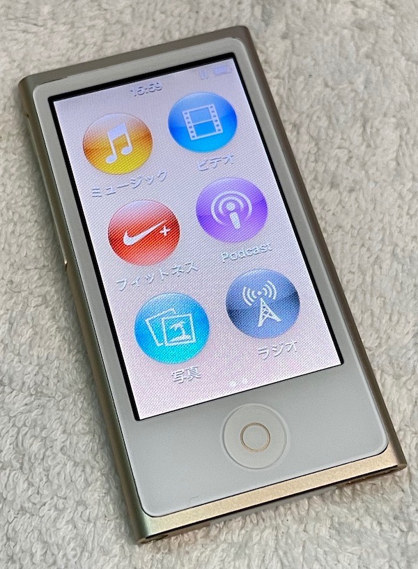 中古極美品 ipod nano 第7世代 安心の90日保障 本体 16GB : 927 : 家電 