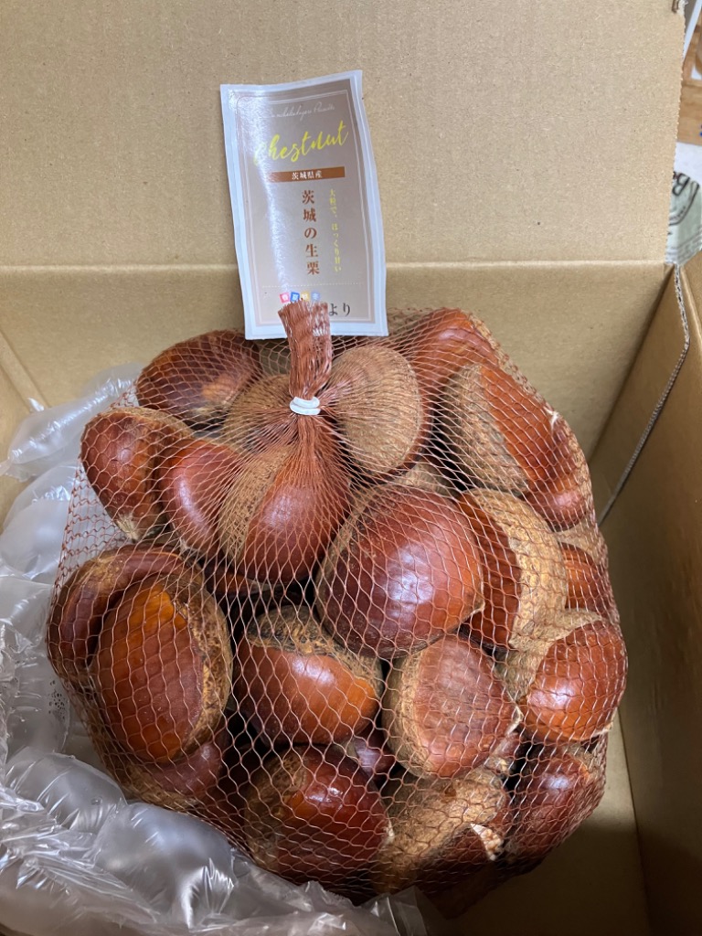 まろん様　生栗　2キロ 茨城県産 生栗 約2キロ 2Lサイズ 送料無料 大粒栗 和栗 くり