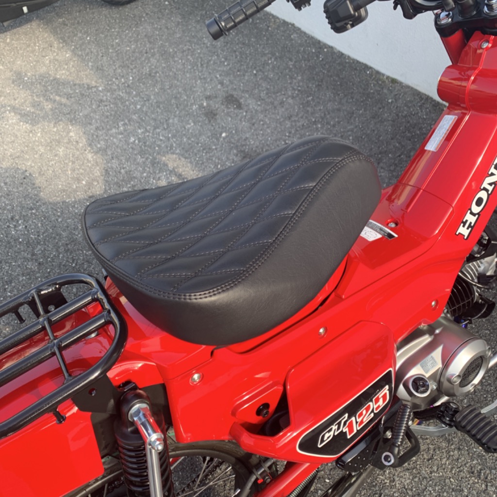 ハンターカブ Diabolus by K-Speed ブラックシート Amazon | ハンターカブ CT125 K-SPEED製 ローダウン シート