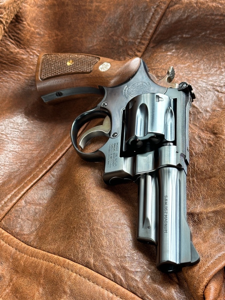 タナカ純正 木製グリップ フラットボトム S&W Nフレーム M29等