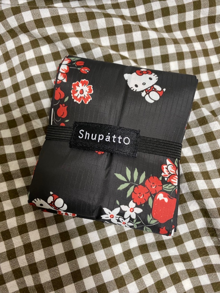 ハローキティ Shupatto(シュパット) コンパクトバッグDrop ブラック