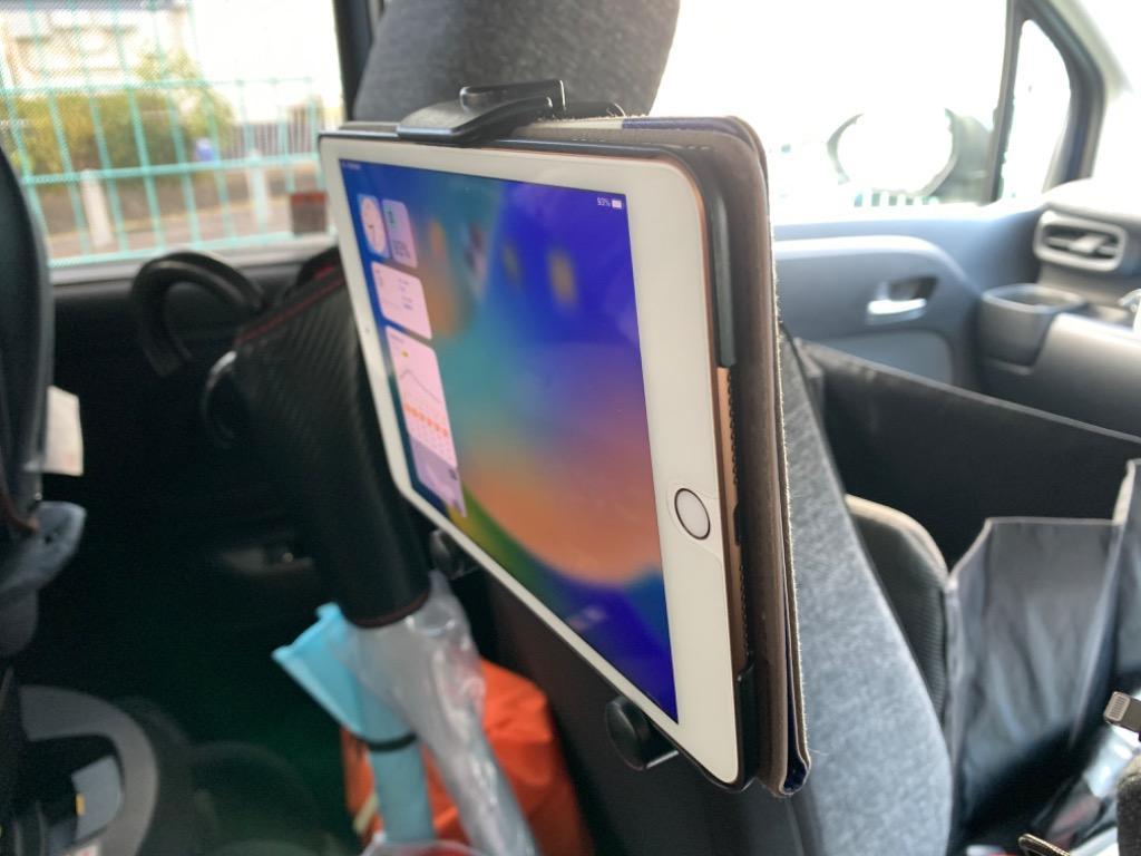 車載ホルダー タブレットホルダー 後部座席 iPad タブレット 真ん中
