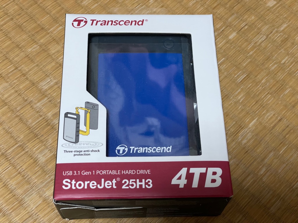 外付け HDD 4TB ポータブル ハードディスク トランセンド Transcend