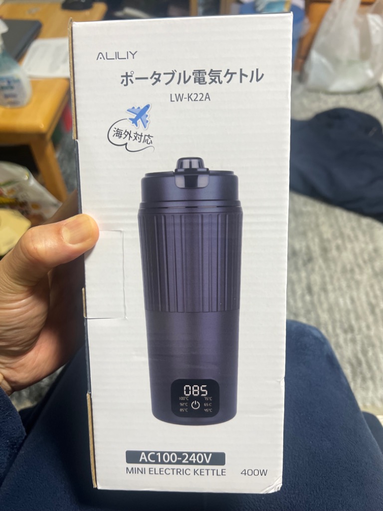 電気ケトル ポータブル 海外対応 トラベルケトル 携帯 湯沸かしケトル