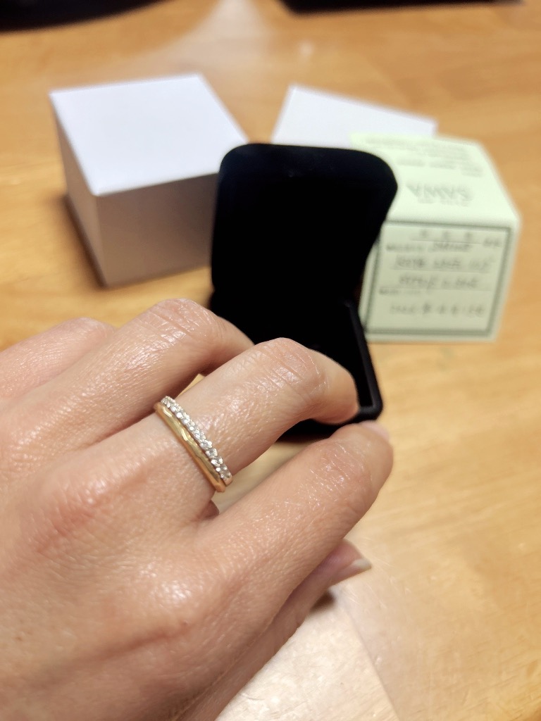 ダイヤモンド リング エタニティ 10金 ゴールド YG WG PG 0.3ct 指輪