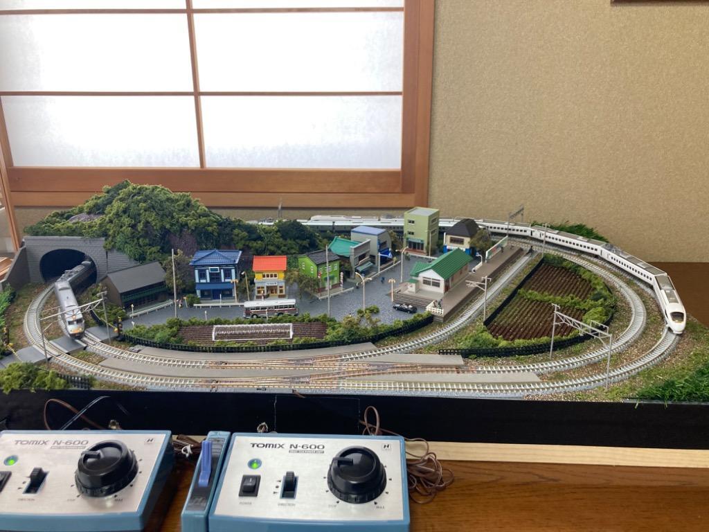 スーパーセール】鉄道模型 ジオラマレイアウト Ｎゲージ用 複線90x60cm 