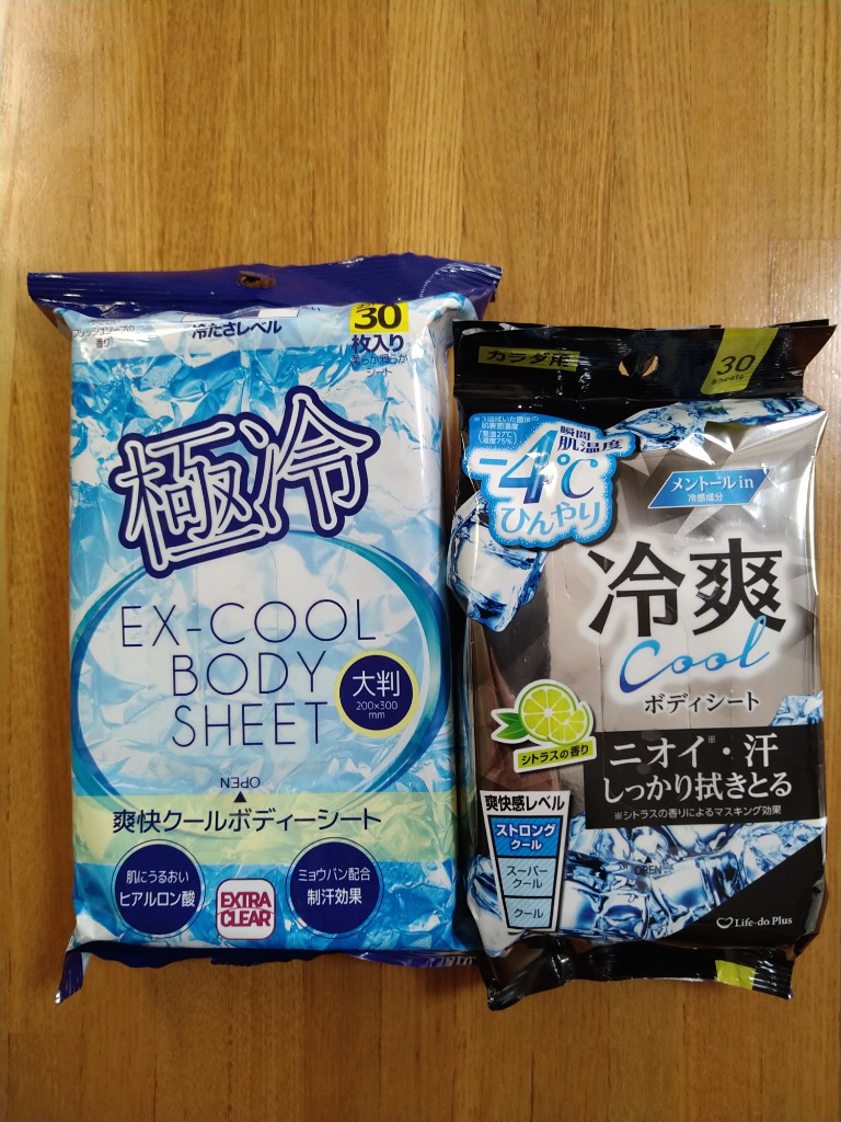 冷爽 ボディシート 瞬間肌温度-4℃ (30枚) ニオイ・汗 しっかり
