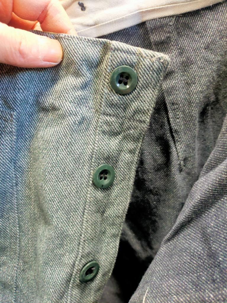 スイス軍 デニムパンツ プラスチックボタン USED PP039UN