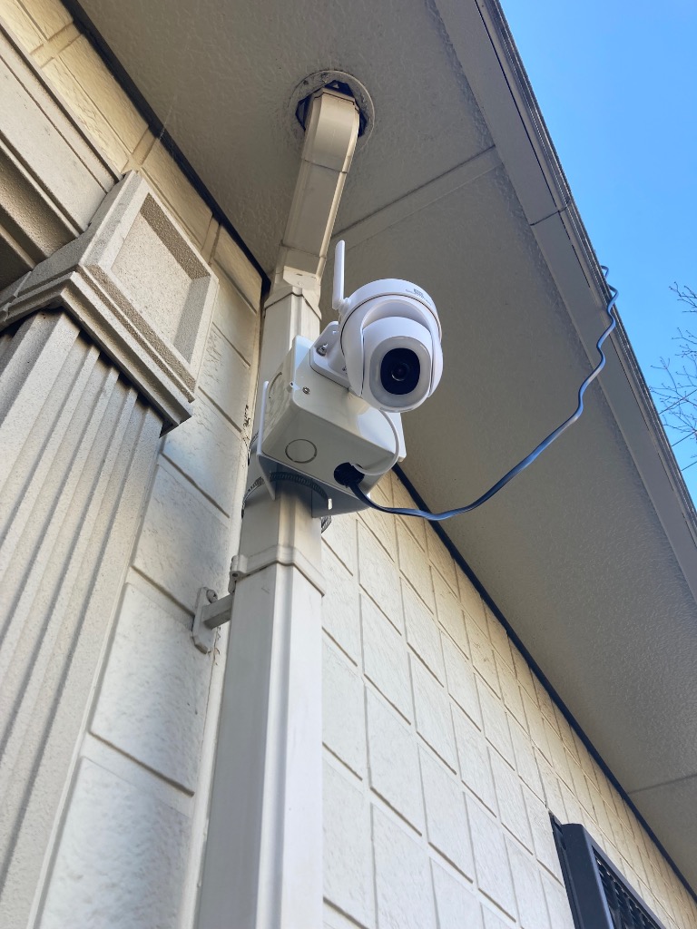 SecuSTATION 防犯カメラ 屋外 家庭用 防犯灯 パンチルト 夜間