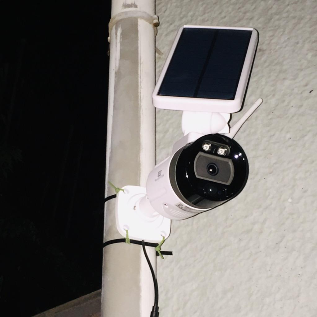 防犯カメラ 屋外 家庭用 ワイヤレス ソーラー wifi 電源不要 スマホ 