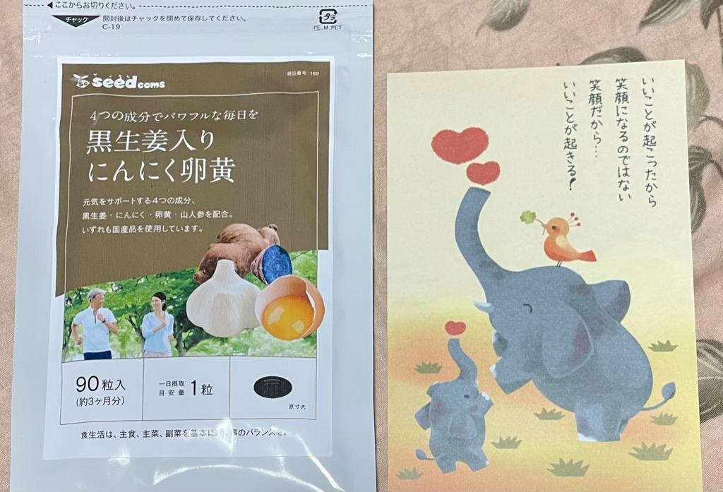 サプリ サプリメント にんにく卵黄 黒生姜入り にんにく卵黄＋山人参カプセル 約3ヵ月分 黒生姜 黒しょうが  :10002175-3:シードコムスYahoo!店 - 通販 - Yahoo!ショッピング