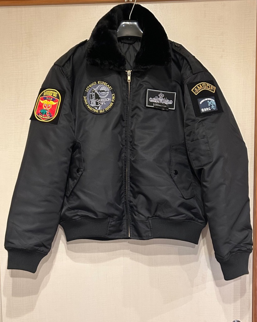 ポイント10倍】 海上自衛隊 簡易ジャンパー 黒 レプリカ