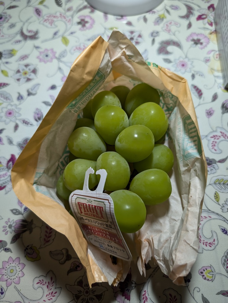 ぶどう 長野産 ご家庭用 シャインマスカット 約1kg 種なし 皮