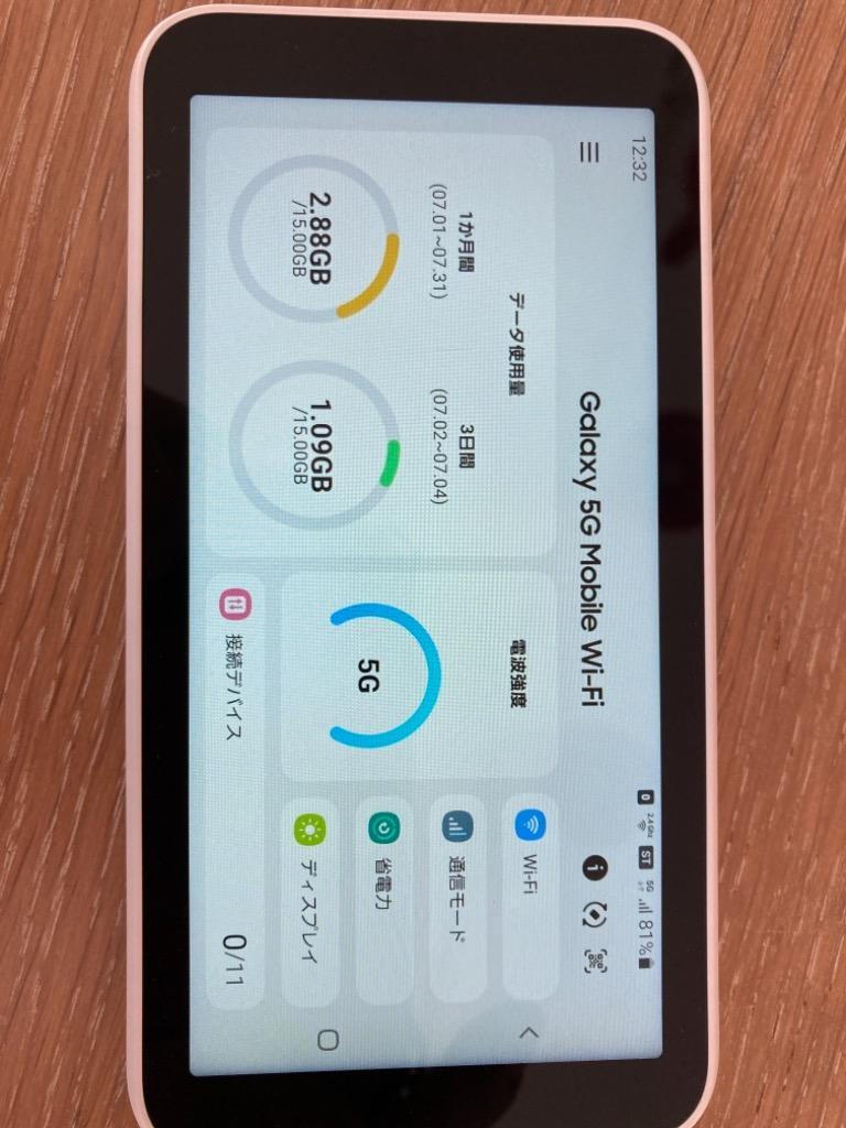 セイモバイル☆Galaxy 5G Mobile Wi-Fi SCR01 [ホワイト] 本体 未使用