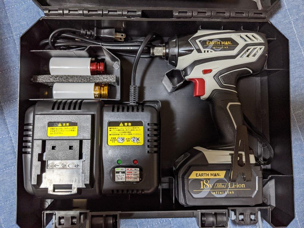 即日出荷 高儀 EARTH MAN 18V充電式インパクトレンチ IW-180LiB ジャッキヘルパー付き  :0400000066110:セキチューヤフー店 - 通販 - Yahoo!ショッピング