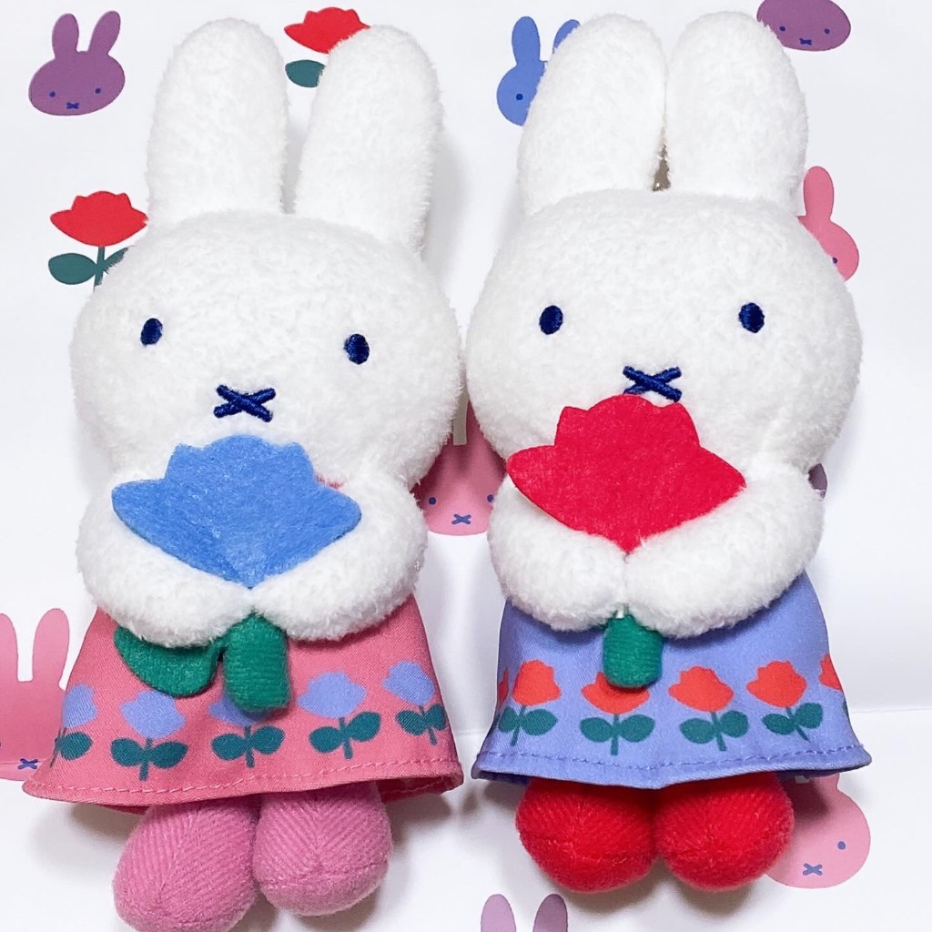 売り切りセキグチ　ミッフィー　フローラル　マスコットキーチェーン miffy Flower Dress マスコットキーチェーン|【ぬいぐるみの