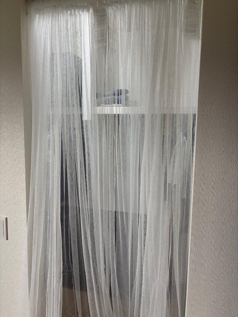 IKEA LILL イケア　リルレースカーテン　未使用品　レースカーテン　11袋 LILL リル レースカーテン1組, ホワイト/レースポール通しカーテン