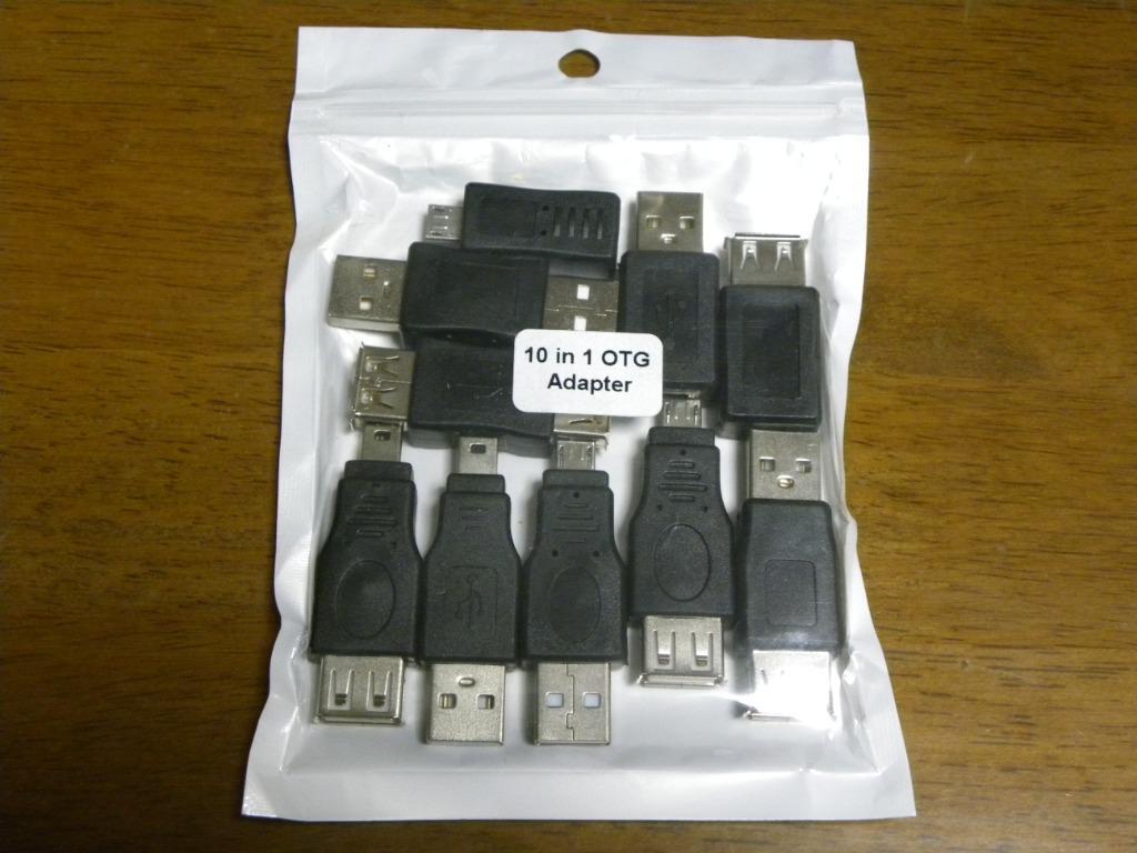 変換 アダプタ コネクタ OTG USB A miniUSB microUSB Type-B mini 5pin miniB オス メス データ転送  10種類 :usbadpt-10syu-set:セレクトショップBT - 通販 - Yahoo!ショッピング