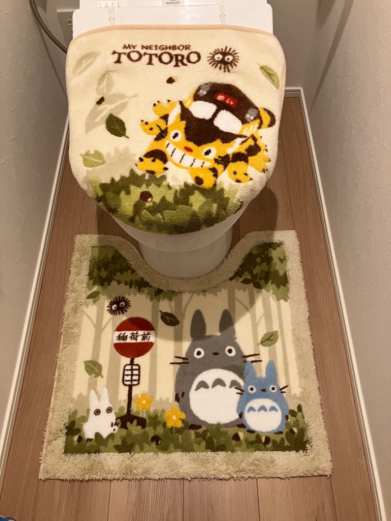 スタジオジブリ トイレマット トトロ 約60×60cm 洗える