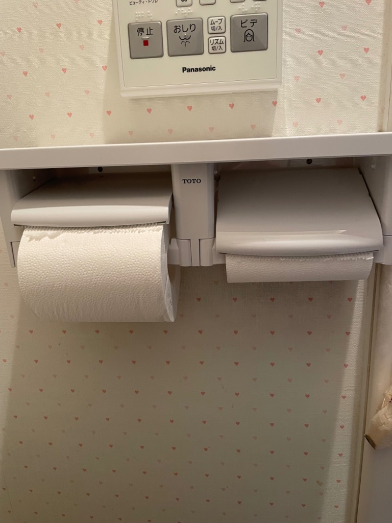 TOTO [YH650#NW1]TOTO トイレアクセサリー 棚付二連紙巻器 芯