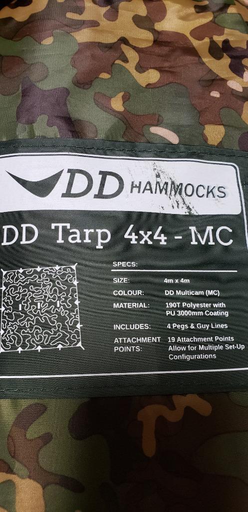 DDタープ 4x4 DD Tarp タープ 4×4 高破断強度 カラビナ付 （英国メーカー直輸入） (カモ 迷彩 カモフラージュ MC マルチカム)  :107:ソロキャンプ専門 シャーマンズセレクト - 通販 - Yahoo!ショッピング