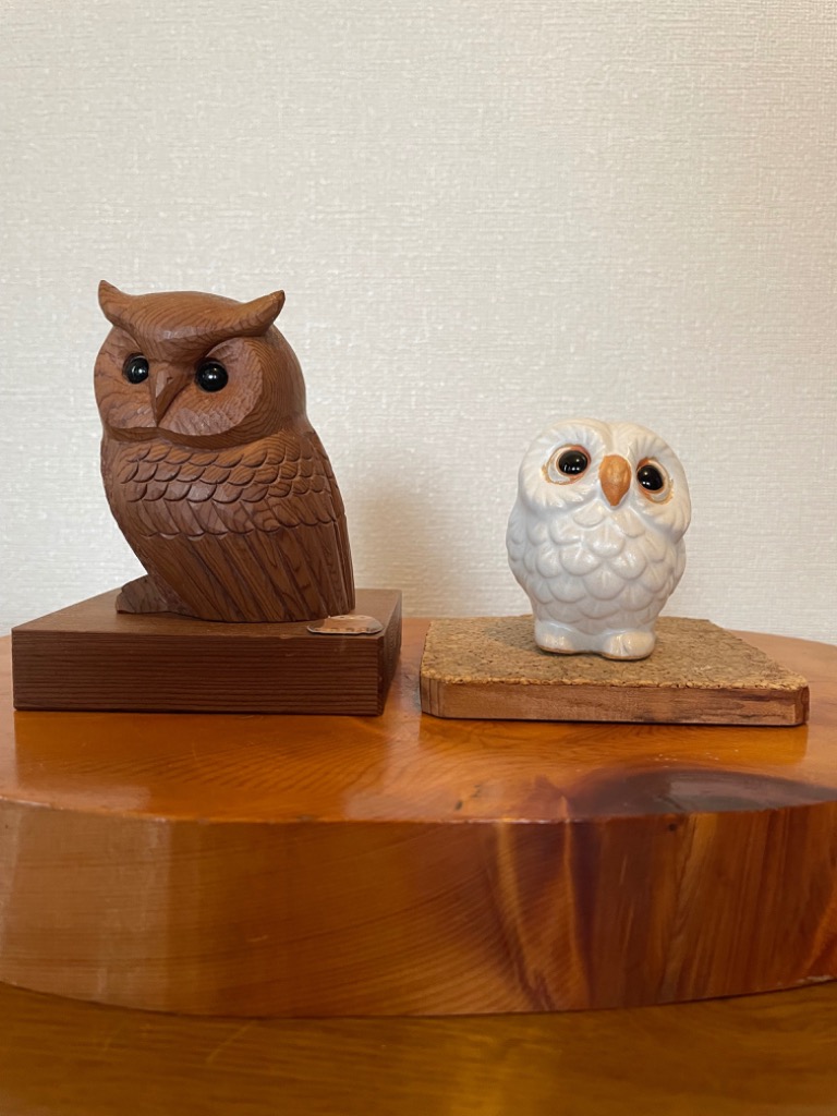 信楽焼 ふくろう 陶器 フクロウ 梟 置物 かわいい おしゃれ
