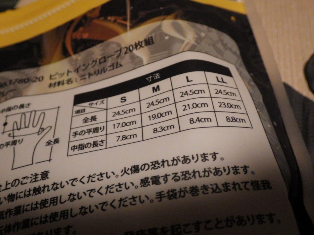 ニトリルゴム手袋 アトム 1780-20 ピットイングローブ20枚組 :YA1780-20:仕事のてぶくろ屋 - 通販 - Yahoo!ショッピング