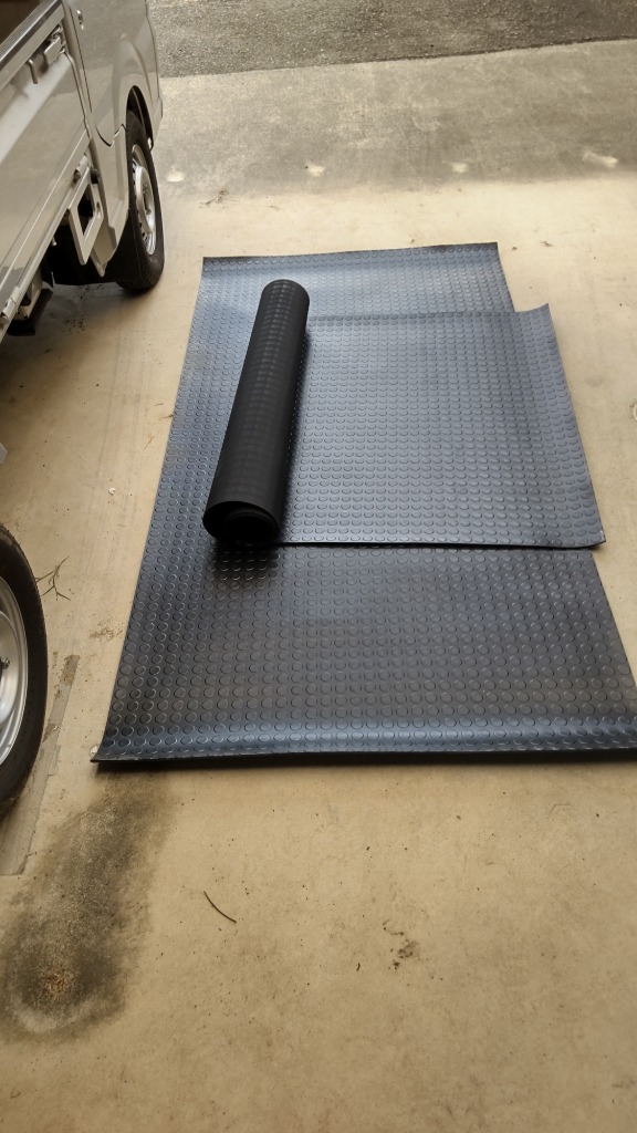 P2倍!】 ゴムマット 屋外 10mm 1m×2m 25kg バイクマット