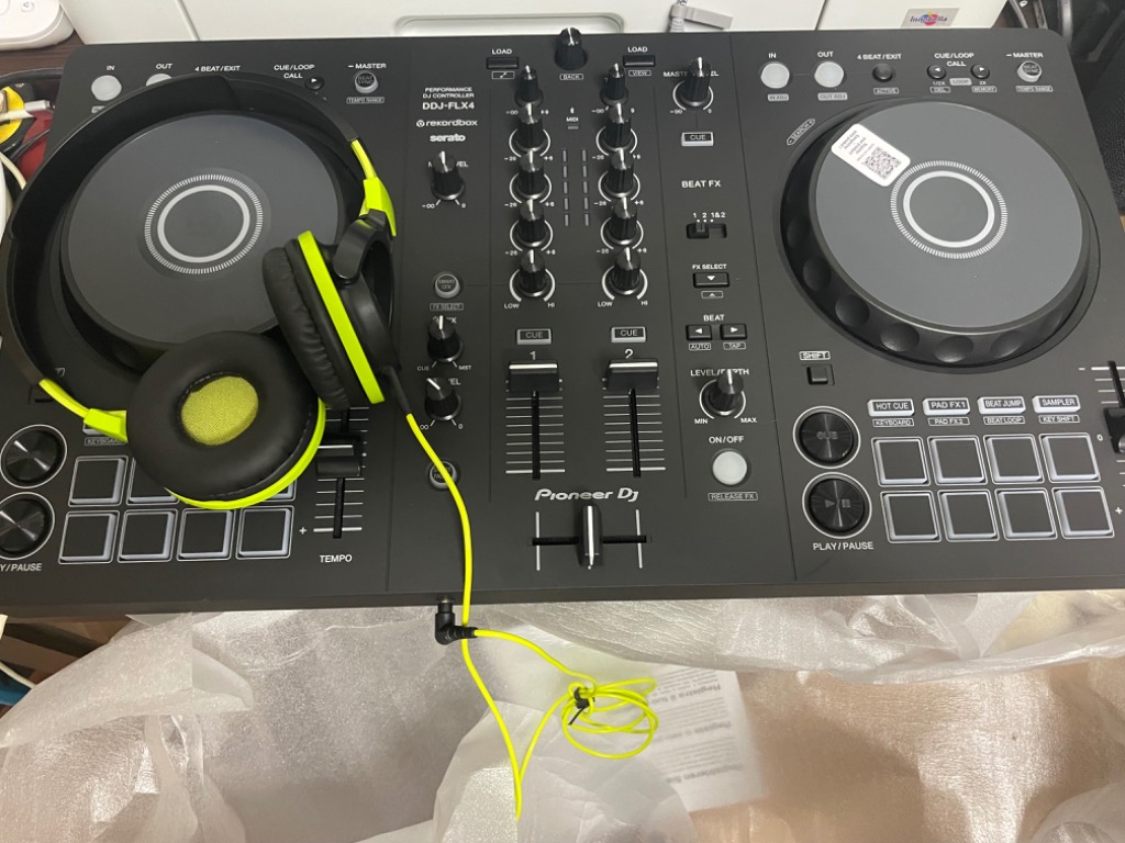 〔DDJ-400後継機種〕 Pioneer DJ パイオニア DDJ-FLX4 初心者セット 選べるヘッドホン+PCスタンド