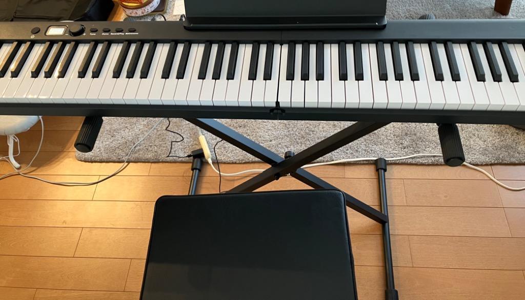 折りたたみ電子ピアノ 88鍵盤 SBX20 キーボード Xスタンド・Xイス