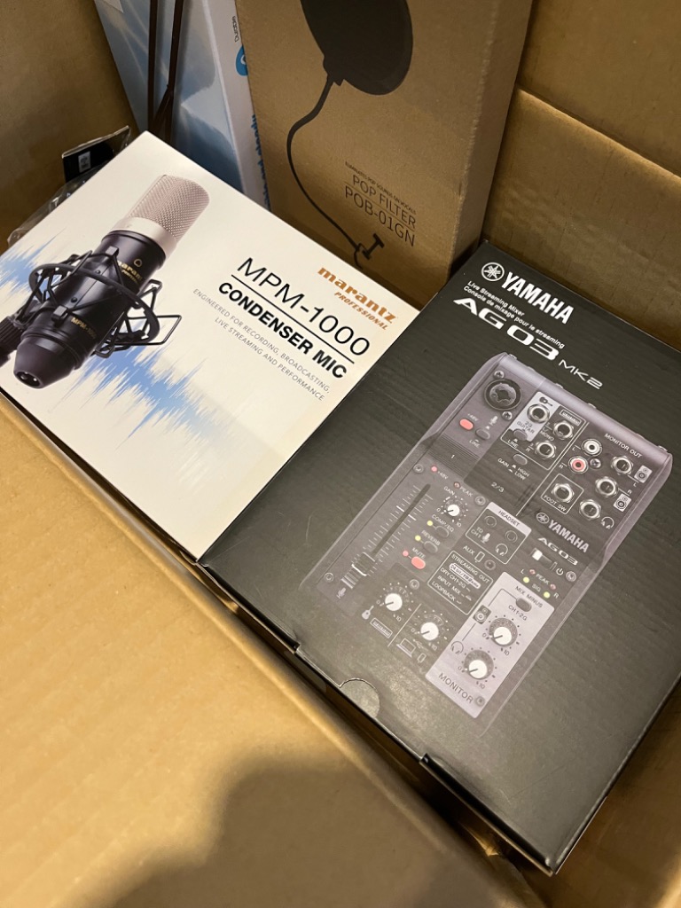 YAMAHA ヤマハ AG03MK2 高音質配信セット アームスタンド ポップ