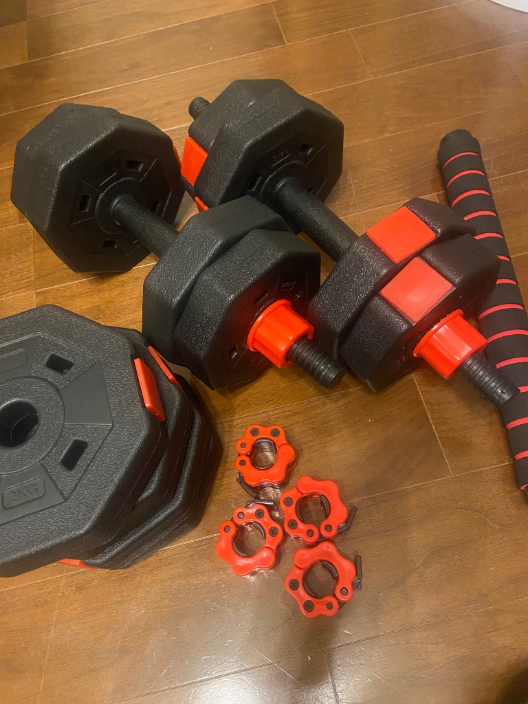 ダンベル 可変式「10年以上使える」 10kg 2個セット 合計20kg 10
