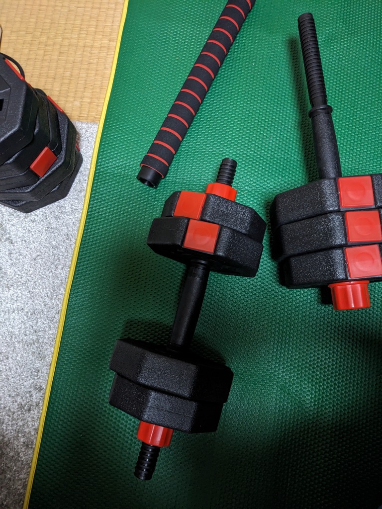 ダンベル 可変式「10年以上使える」 10kg 2個セット 合計20kg 10