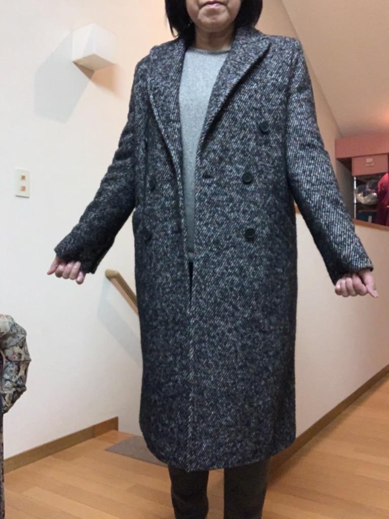 良好品】 ジェイクルー ダブルブレストトップコート ウール ミドル丈