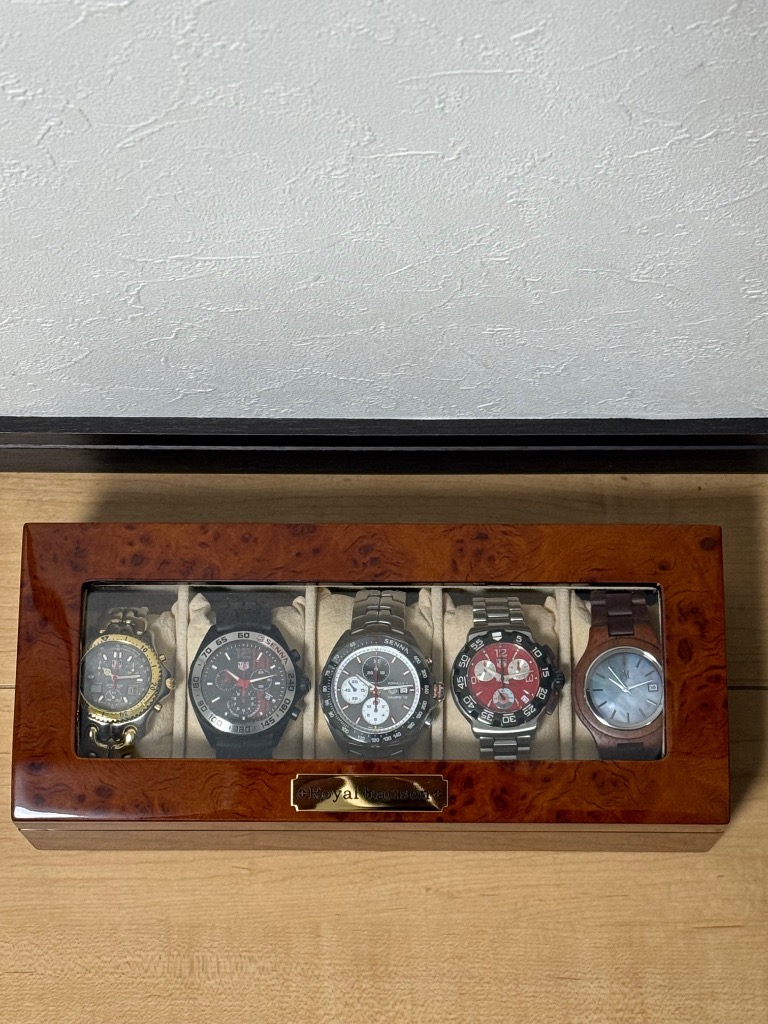 サンブランド] SUNBRAND 木製時計収納ケース 5P用 189962 - 最
