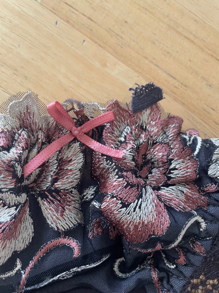 SHIROHATO スパークス SPARKS エレガント大花刺繍レース