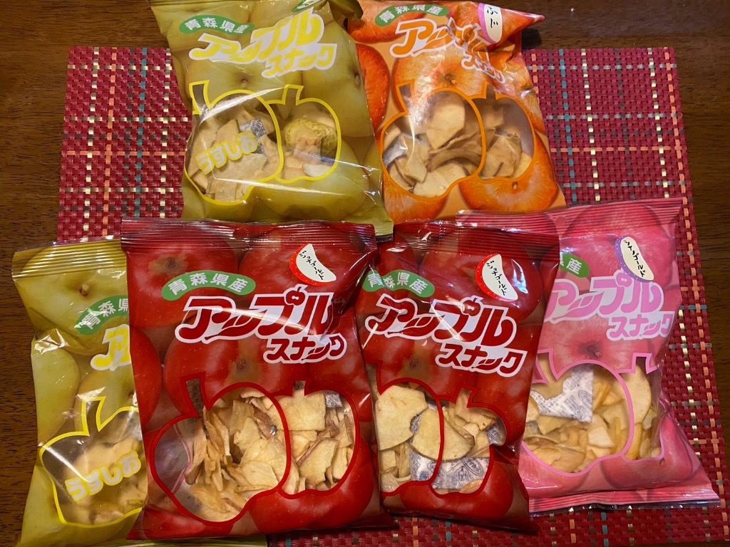 青森県産りんごチップス・キューブス お祝いギフト】青森県産まるごとりんごチップス(7袋)お菓子