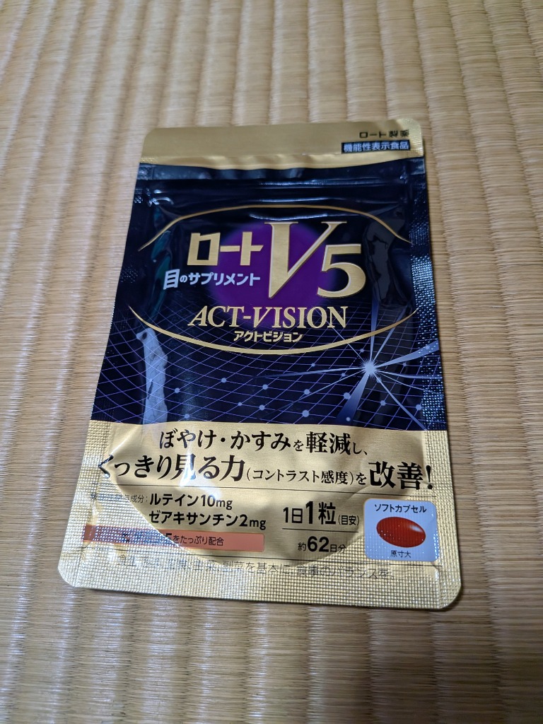 ロートアクトビジョン62日✕2袋 ロートVアクティブ ロートV5粒 アクトビジョン 62粒 約2か月分