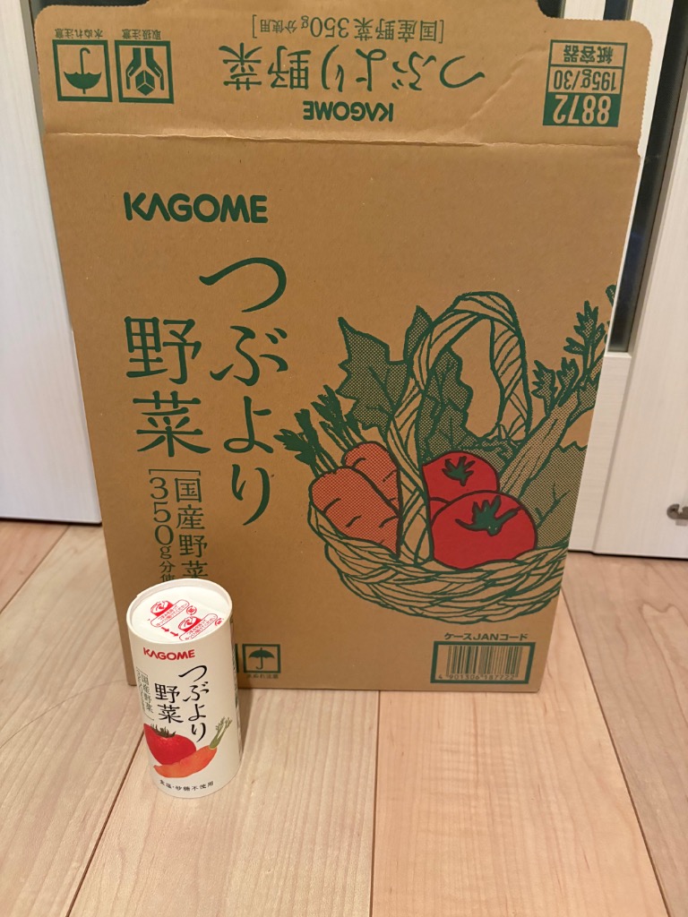カゴメ公式 つぶより野菜(野菜ジュース) 195g×30本/1ケース ※のし
