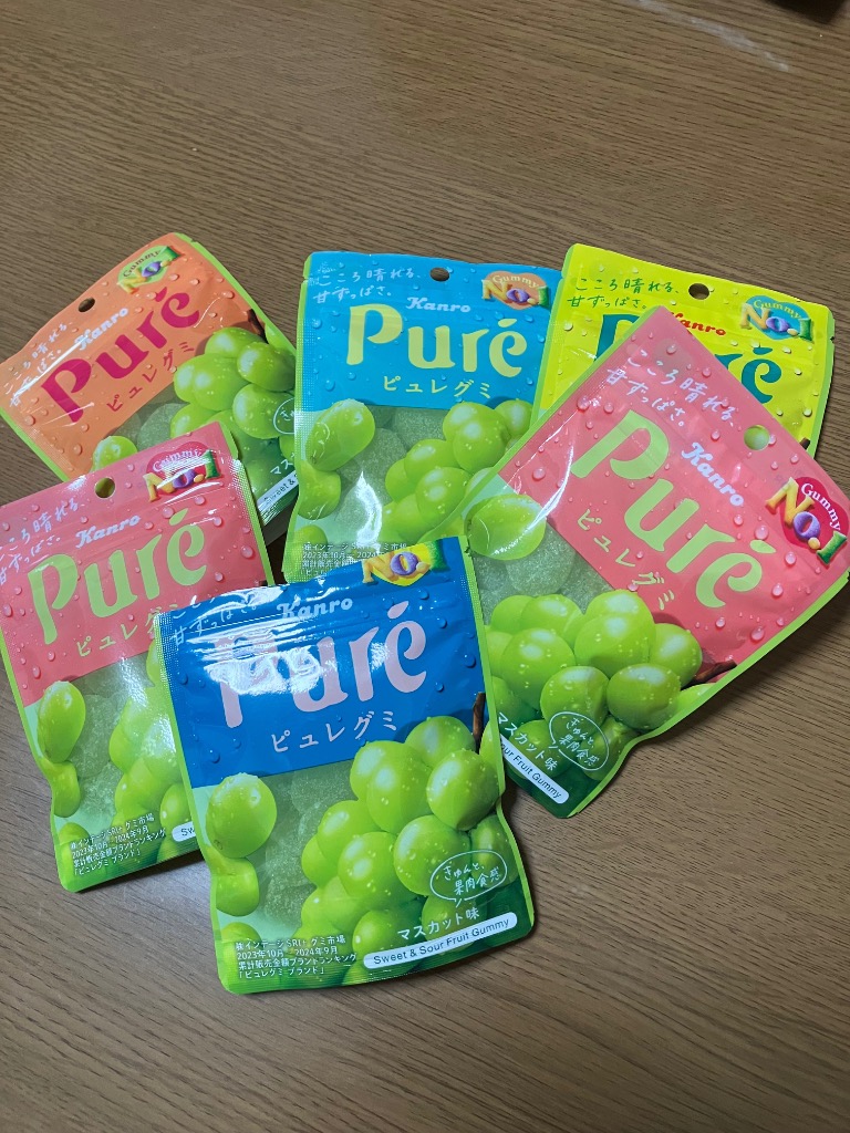 Pure(カンロ) カンロ グミ ピュレグミ マスカット 6個 お菓子