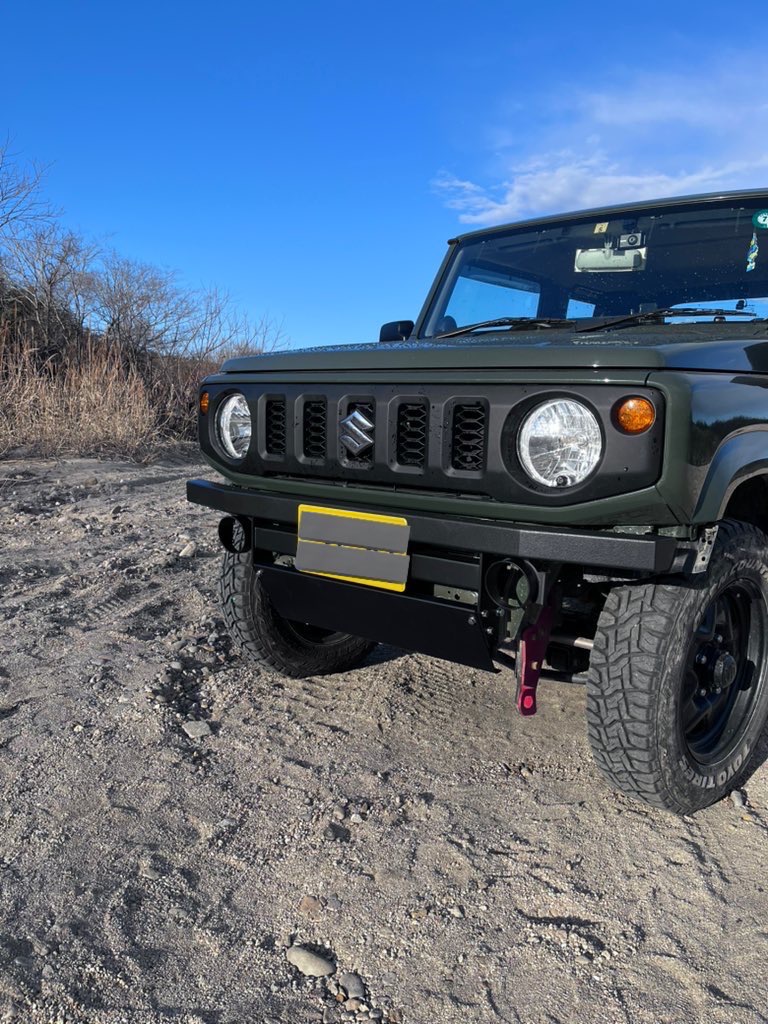 スクエアツインバンパースキッドプレート付き（フォグ用