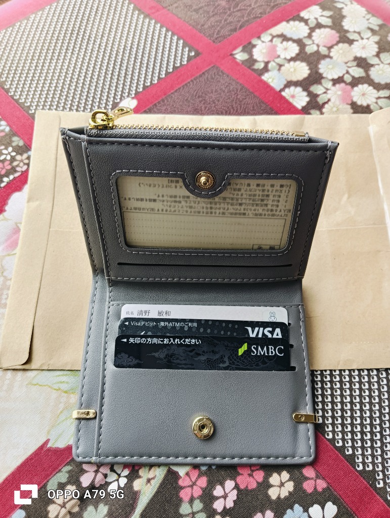 二つ折り財布 レディース ミニ財布 安い ギフト ファスナー 軽量
