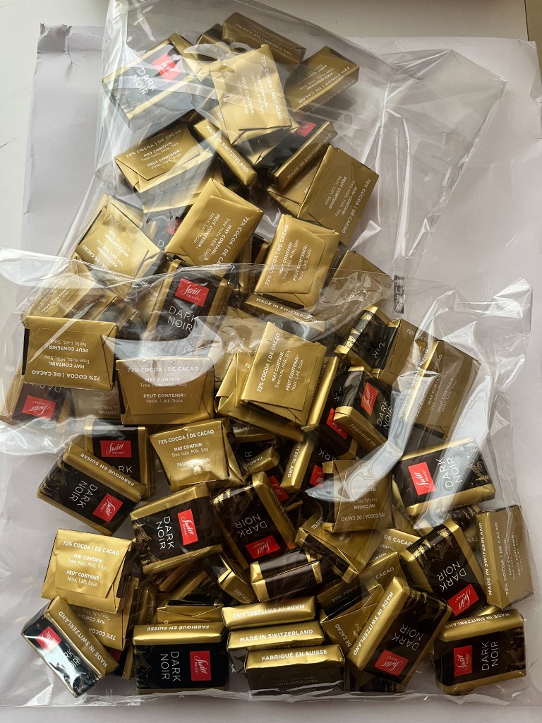 スイスデリス ダークチョコレート 100枚 カカオ72% 個包装 大容量 業務
